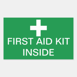 First Aid Kit Inside Sticker