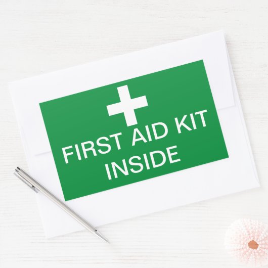 First Aid Kit Inside Sticker (Envelop)