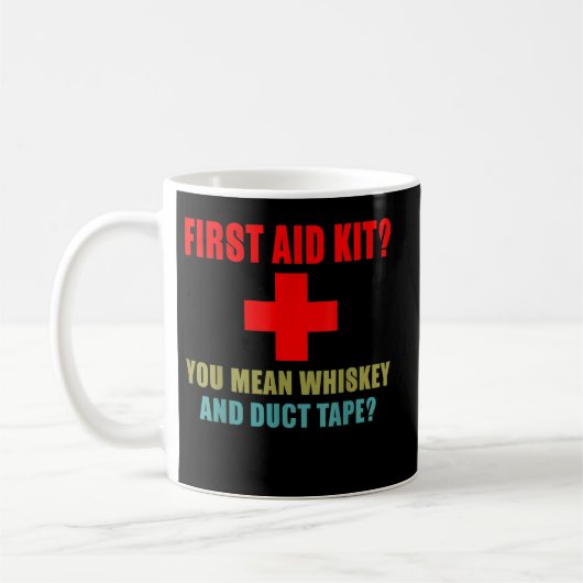 First Aid Kit? Whiskey Koffiemok (Links)