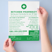 First Aid Symbool, Pharmacy, Pharmacists Advert Flyer (Hand)