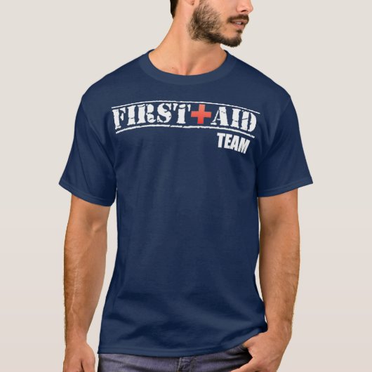 First    Aid Team First Aid T EMS Event Medic T-shirt (Voorkant)