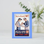 First Aid  WPA-Poster Briefkaart (Staand voorkant)