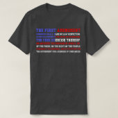 First Amendment American Pride USA Flag T-shirt (Design voorkant)