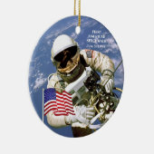 First American Astronaut Space Walk Keramisch Ornament (Rechts)