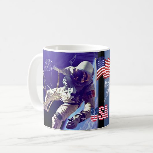First American Astronaut Space Walk Koffiemok (Voorkant links)