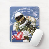 First American Astronaut Space Walk Muismat (Met muis)