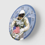 First American Astronaut Space Walk Ronde Klok (Hoek)