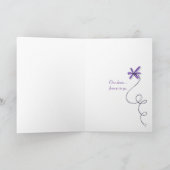 First Anniversary lily of the valley Kaart (Binnen)