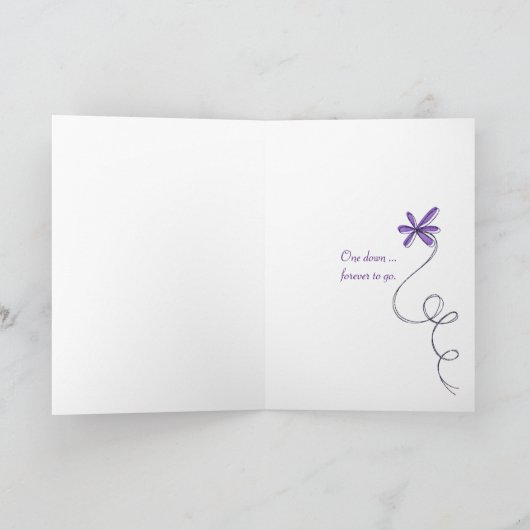 First Anniversary lily of the valley Kaart (Binnen)