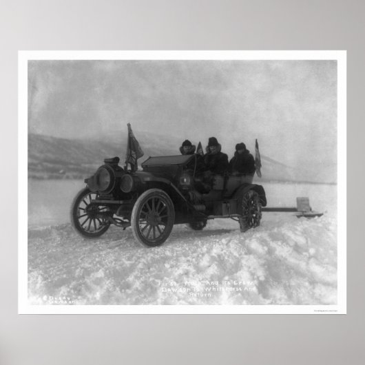 First Auto from Dawson to Whitehorse, Alaska 1912 Poster (Voorkant)