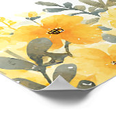 First Bee Day 1st Birthday Welcome Sign Poster (Hoek)