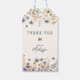 First Bee Day - Floral 1st Birthday  Cadeaulabel