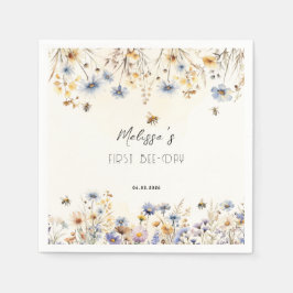 First Bee Day - Floral 1st Birthday  Servet