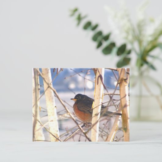 First Bird Briefkaart (Staand voorkant)