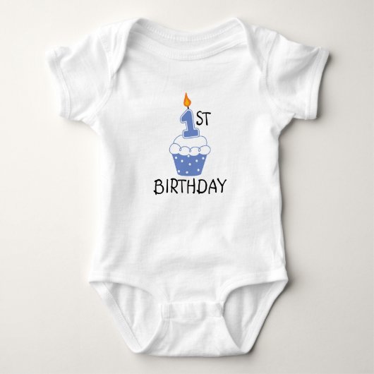 First Birthday Baby Bodysuit (Voorkant)