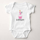 First Birthday Baby Bodysuit (Voorkant)