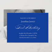 First Birthday Baby Formele Uitnodiging (Voorkant / Achterkant)