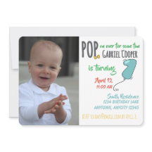 First Birthday Balloon Graphic Colorful Boy