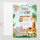 First birthday invitation (Voorkant / Achterkant)