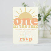 First Birthday Invite Kaart (Staand voorkant)