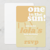 First Birthday Invite Kaart (Voorkant / Achterkant)