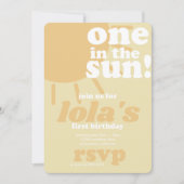 First Birthday Invite Kaart (Voorkant)