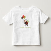 First Birthday Ladybug Toddler T-Shirt (Voorkant)