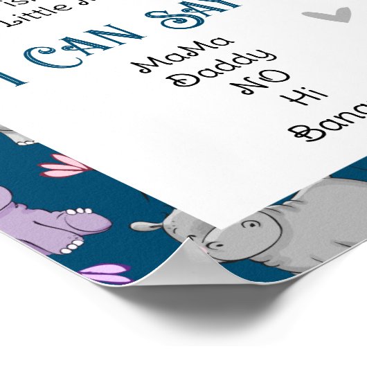 First Birthday Milestone Poster (Hoek)