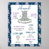 First Birthday Milestone Poster (Voorkant)