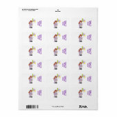 First Birthday Nugget Miniature Snoep Wrapper Etiket (Full Sheet)
