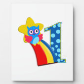 First Birthday Owl Fotoplaat (Voorkant)