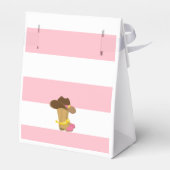 First birthday party wild west cowgirls favor bag bedankdoosjes (Achterkant)