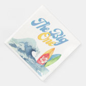 First Birthday Surf Party Napkins Servet (Hoek)