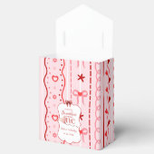 First Birthday valentine baby birthday party Bedankdoosjes (Geopend)