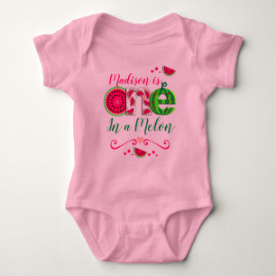 First Birthday Watermelon Eén in een meloen Romper