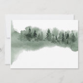 First Birthday Woodland Beer Deer Waterverf Kaart (Achterkant)