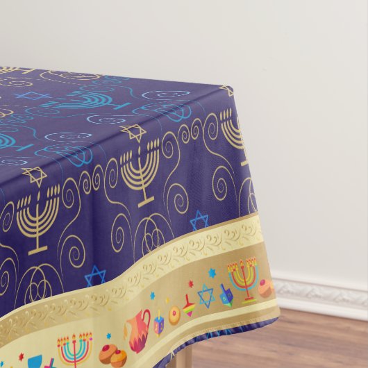 First Candle of Hanukkah Festival of Lights Party Tafelkleed (Voorbeeld)