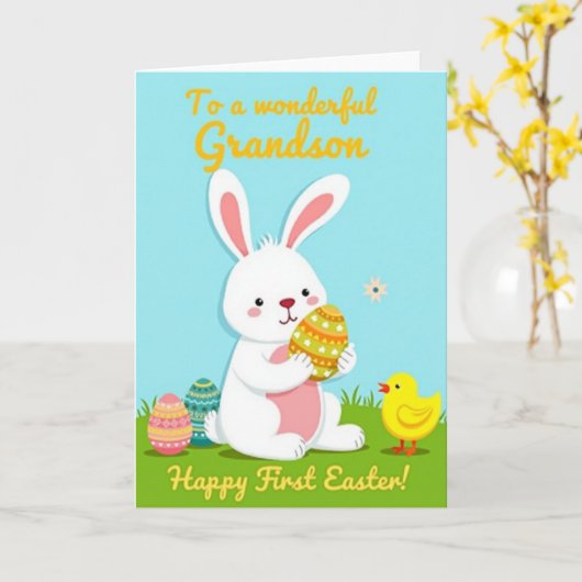 First Celebration Joy Card Kaart (Gele Bloem)