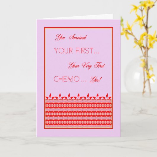 First Chemo Survival Kaart (Gele Bloem)