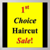 First Choice Haircut Poster Matte (Voorkant)