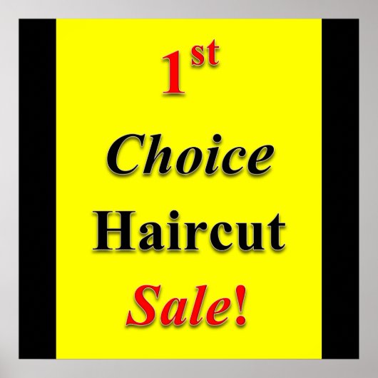 First Choice Haircut Poster Matte (Voorkant)