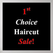 First Choice Haircut Poster Matte (Voorkant)