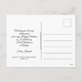 FIRST CHRISTMAS AS A CHRISTIAN New Believer Feestdagenkaart (Achterkant)