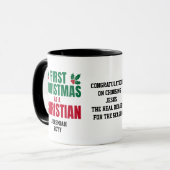 FIRST CHRISTMAS AS A CHRISTIAN New Believer Mok (Voorkant links)