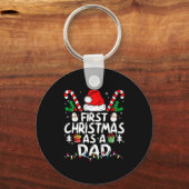 First Christmas As A Dad New Dad  Sleutelhanger (Voorkant)