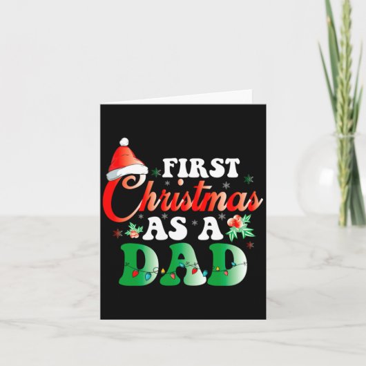 First Christmas As A Dad Xmas Lights New Dad Chris Kaart (Voorkant)