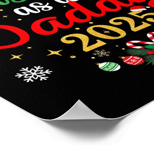 First Christmas As A Daddy 2025 New Dad Xmas Poster (Hoek)