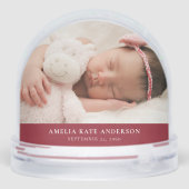 First Christmas As A Daddy Father 2 Photos  Sneeuwbol (Achterkant)