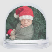 First Christmas as a Family of Three Custom Sneeuwbol (Achterkant)