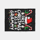 First Christmas As A Grammy New Grammy  Fleece Deken (Voorkant (Horizontaal))